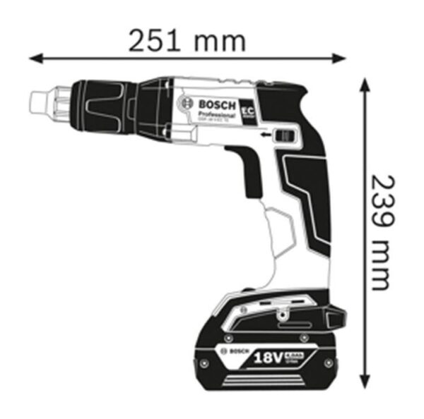 Bosch Taladro atornillador 18V – 25/5 Nm – S/Bat P/durlock GSR 18V-EC TE