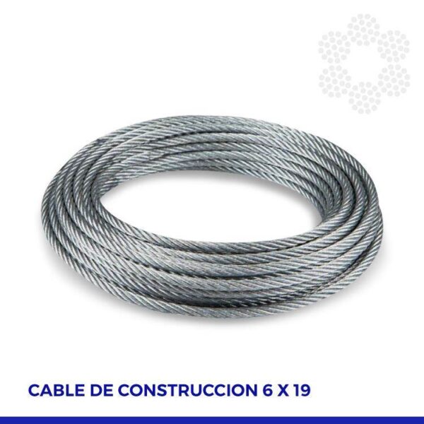 PROAR cable acero galv. N (6X19+1) 8 MM 5/16″