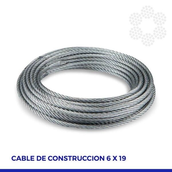 PROAR cable acero galv. K (6X19+1) 4 MM 5/32″