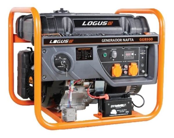 LOGUS generador naftero16hp 8500w 220v  a.elect GL8500E MONOFASICO