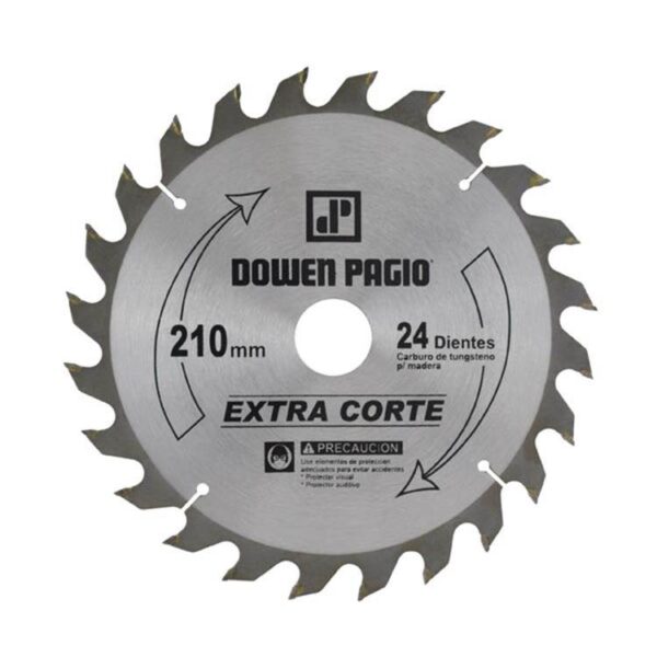 DOWENPAGIO- Hoja sierra circular 210 x 3,2 x 30 mm – 24 dientes 9998645