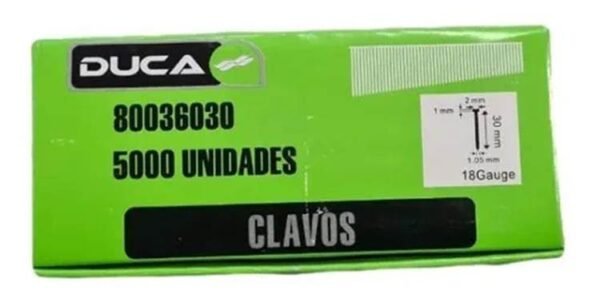 DUCA CLAVO p/neumatica 2,0  X 15MM.(5000PZ)