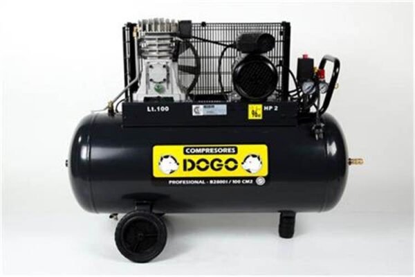 DOGO Compresor  2HP 100lts 220v c/correa