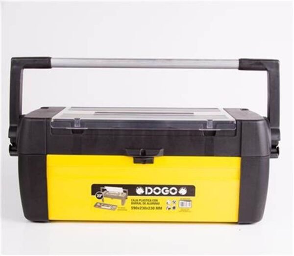 DOGO caja plastica t/metal 23″  -590x230x230- B.Alum.