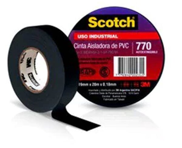 3M Cinta aisladora 175 PVC 19mm x18m negra