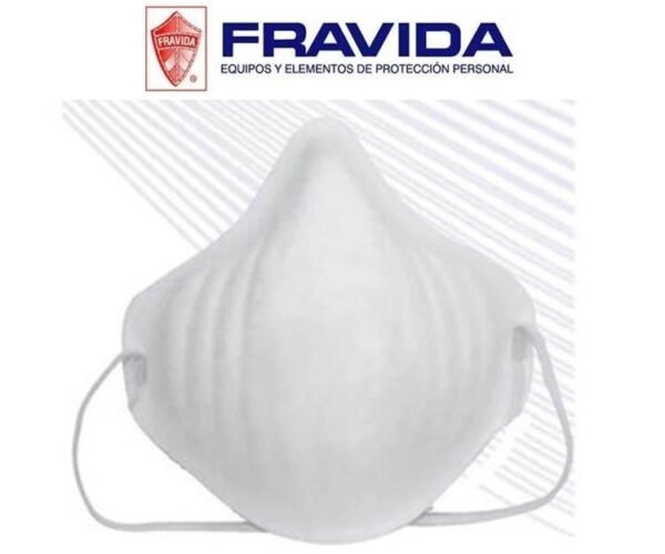 FRAVIDA -Barbijo mascarilla p/polvo reforzado s/valvula c/u