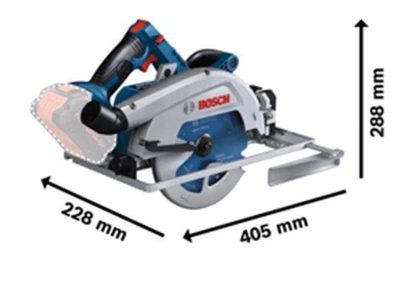 Bosch Baretool s/bateria -Sierra Circular Inalámbrica GKS 18V-68