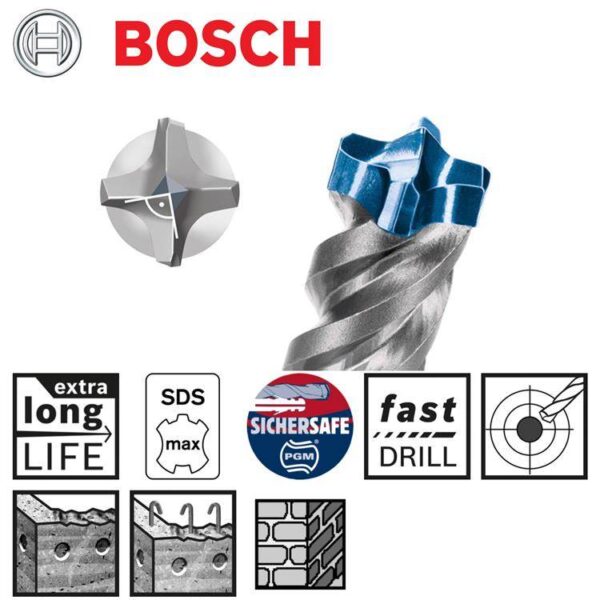 BOSCH -Mecha SDS max 4 (M4) 22 x 200 x 320