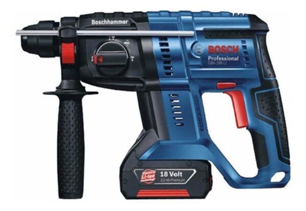 Bosch Martillo a Batería 18V – 1,7 Joules – 0-4.550 P/m Cap H 20mm GBH 180-LI